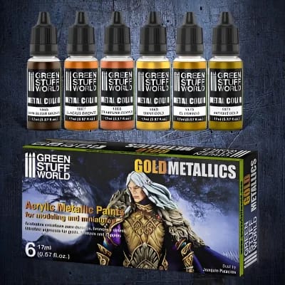 Gold Metallic Paint Set