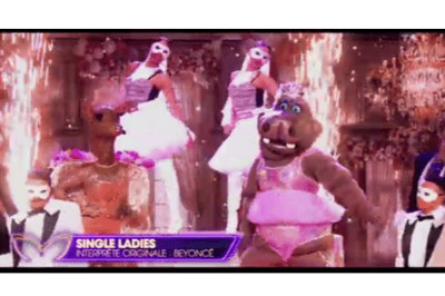 Hippopotame chante Single ladies avec Biche