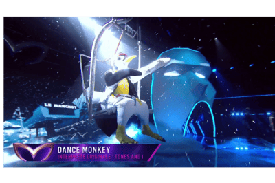 Pinguim cantando Dance monkey