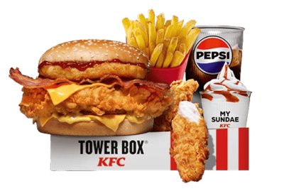Tower® Box Cheese & Bacon Meal