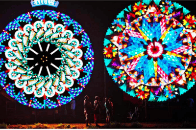Il festival delle lanterne giganti, nelle Filippine