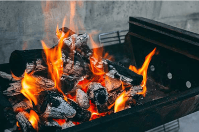 Barbecue au feu de bois