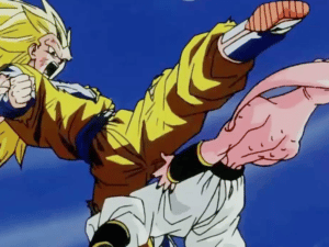 Goku SSJ3 vs Kid Buu