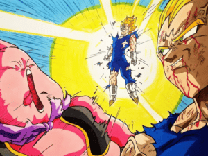 Majin Vegeta vs Buu