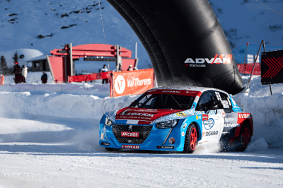 Carrera sobre hielo