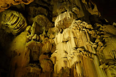Gouffre de Padirac and its dark galleries, rooms, and canals