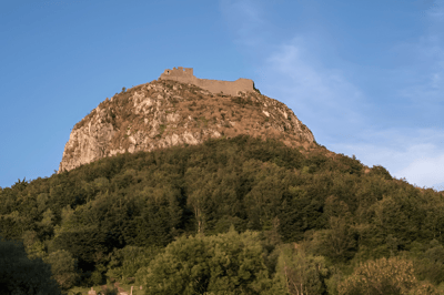 Château de Montségur, rumored to have held the Holy Grail