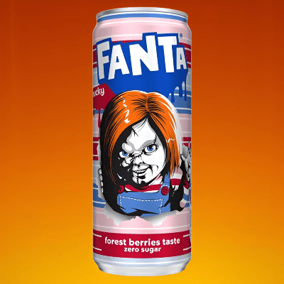 Fanta forest berries Taste zero sugar x Chucky