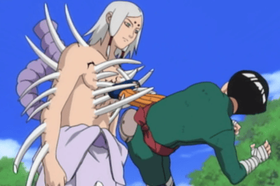 Rock Lee e Gaara vs Kimimaro