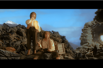 III – Le porc salé est particulièrement savoureux – Merry et Pippin accueillant les vainqueurs du Gouffre de Helm en Isengard