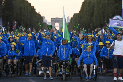The arrival of athletes from other countries