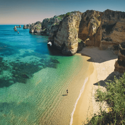 Praia Dona Ana in Portugal