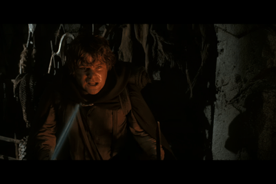 III – Sam asaltando, solo, la torre de Cirith Ungol donde Frodo está prisionero
