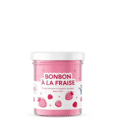 Bougie parfumée bonbon à la fraise