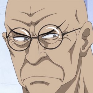 The Elder with glasses