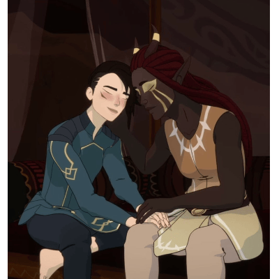 Amaya e Janai (The Dragon Prince: Mystery Of Aaravos)