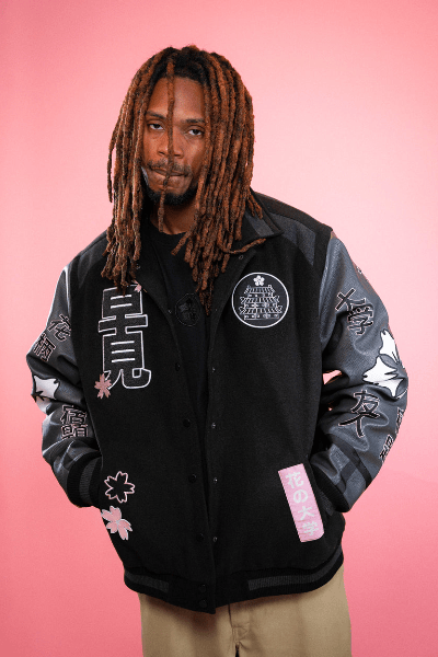 Chaqueta varsity negra – DAIGAKU