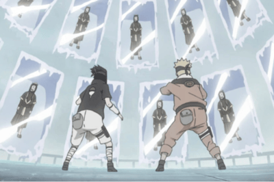 Naruto e Sasuke vs Haku