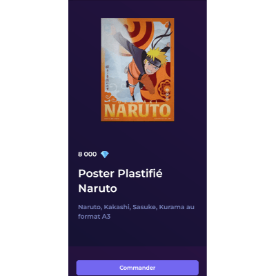 Poster Plastificado Naruto