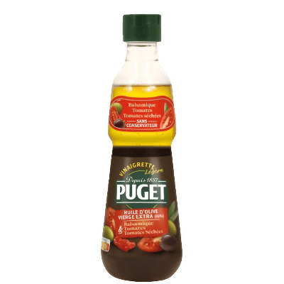 Vinaigrette balsamique, tomates et tomates séchées​