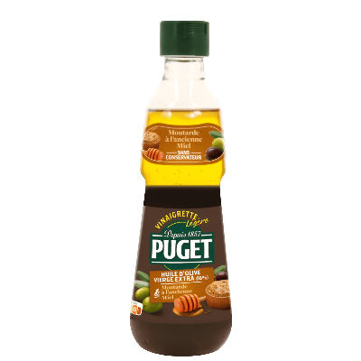 Vinaigrette moutarde à l’ancienne et miel