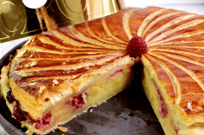 Galette lamponi e torrone