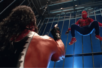 Combat de catch contre le Tronçonneur (Spider-Man)