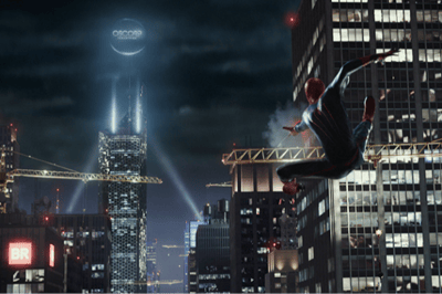 Scène des grues (The Amazing Spider-Man)
