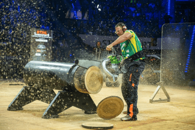 Hot saw (tronçonneuse de compétition)