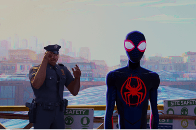 Miles parle avec son père (Accross the Spider-Verse)