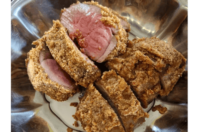 Venison Fillet in Pretzel Crust