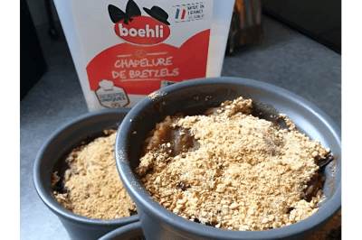 Veggie Flan with Pretzel Breadcrumbs
