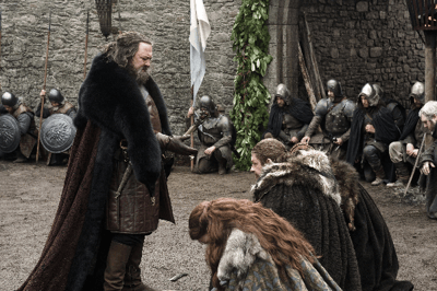 Robert Baratheon llega a Invernalia (Temporada 1)