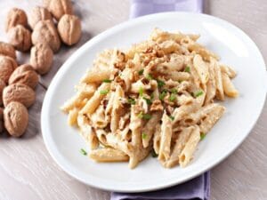 Pâtes au Chèvre et Noix