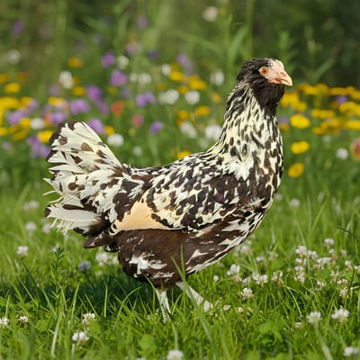 Silver Laced Dutch Bantam