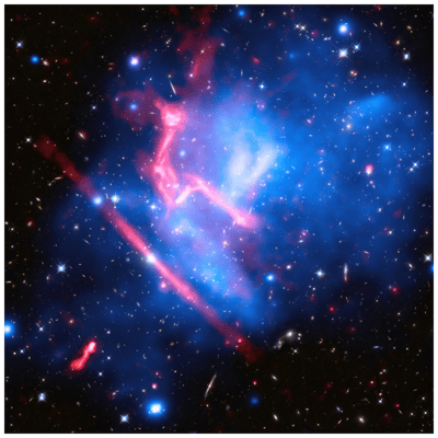 Dos cúmulos de galaxias