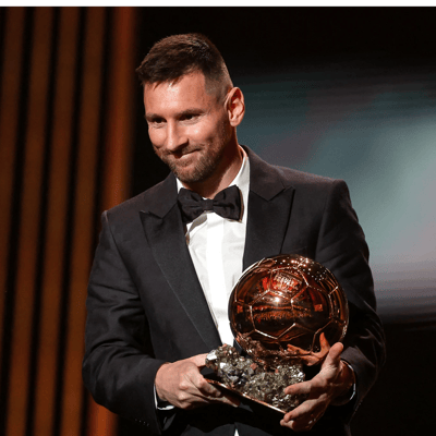 Lionel Messi (2009) (2010) (2011) (2012) (2015) (2019) (2021) (2023)